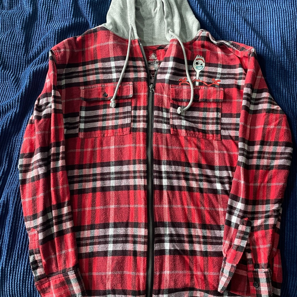 Disney Forky Zip up Flannel